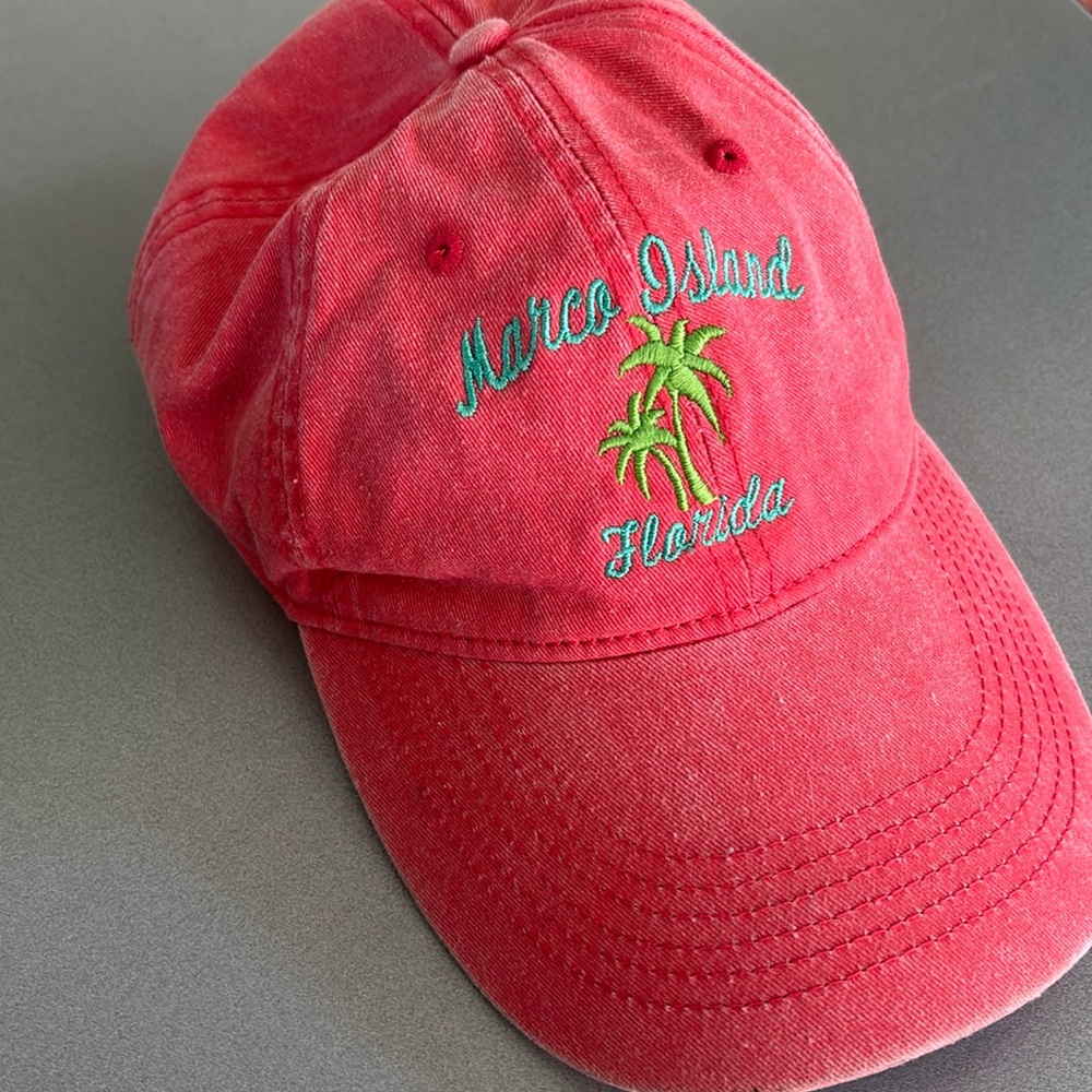 Pink Marco Island Florida hat